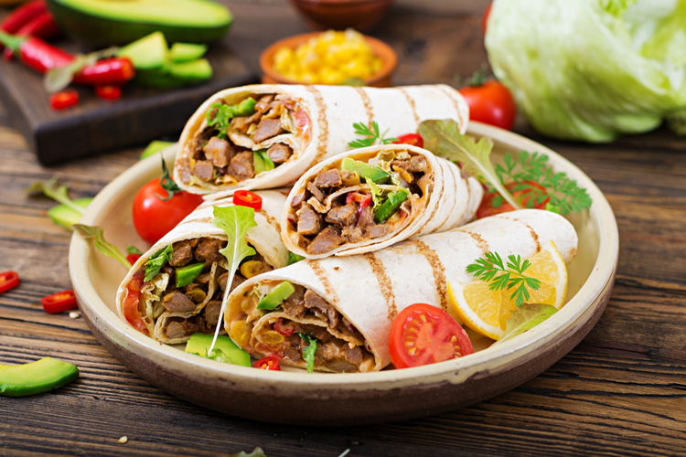 Runds tortillia wraps