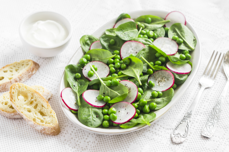 Ärtspenatsallad