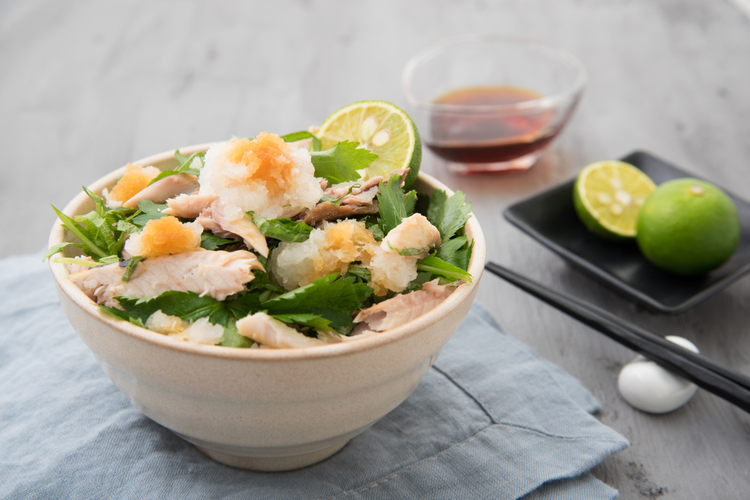 Grillad makrelsallad