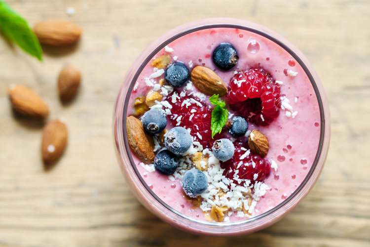 Frambozen kokosnoot smoothie