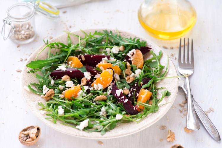 Sallad med rödbetor och apelsin