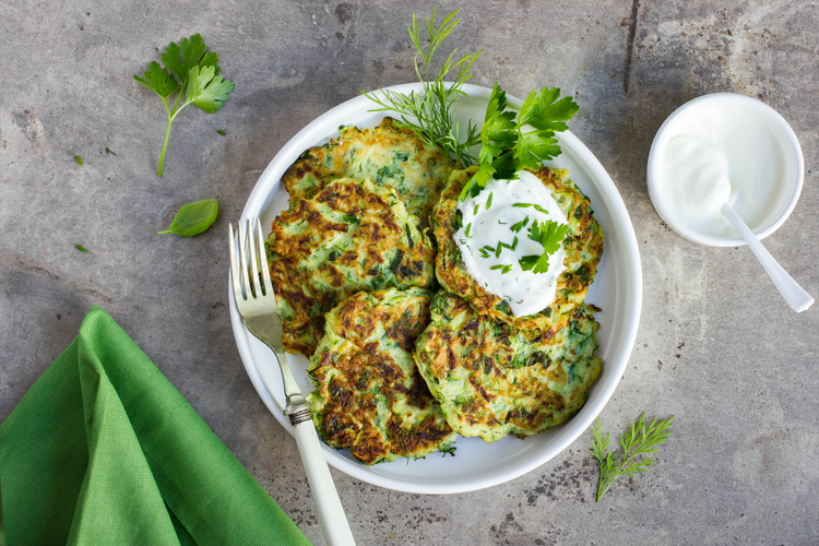 Vegetariska squashpannkakor