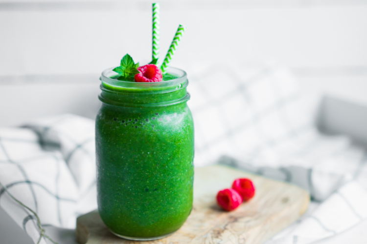 Grön smoothie med banan