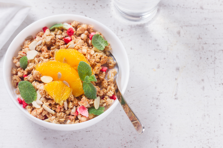 Müsli med apelsin