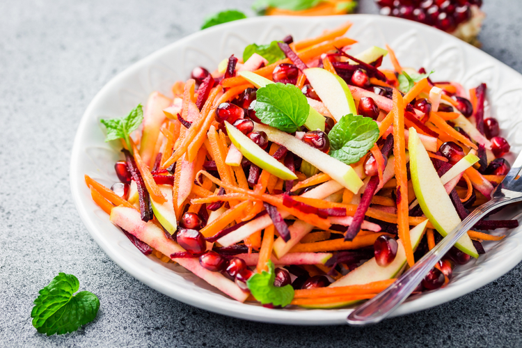 Wortel biet appel salade