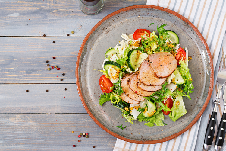 Varkenshaas salade