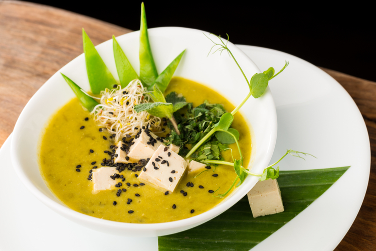 Thaise groene erwtensoep