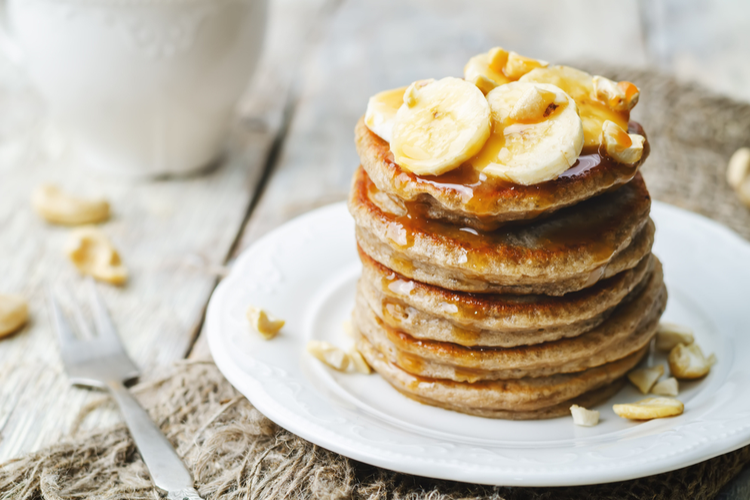 Cashew-banaan pannenkoeken