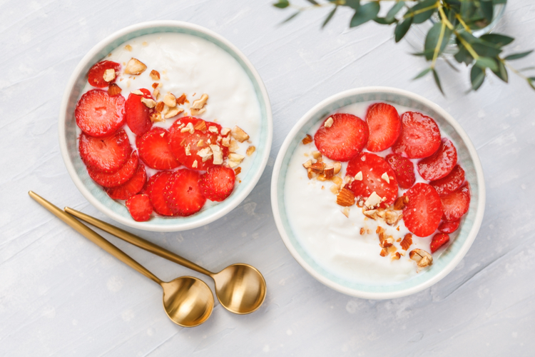 Kokosyoghurt med jordbær